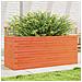 Fioriera Giardino Marrone Cera 110x40x46 Cm Legno Massello Pino - Foto miniatura 1