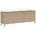 Panca da Giardino con Cuscino Beige 110x30x40,5cm in Polyrattan - Foto miniatura 1
