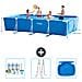 Piscina Fuori Terra - Rettangolo - 450x220x84 Cm - Blu - Include Accessori Coordinati A280 - Foto miniatura 1