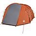 Tenda da Campeggio a Tunnel per 4 Persone Grigio e Arancione - Foto miniatura 4