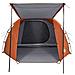 Tenda da Campeggio a Tunnel per 4 Persone Grigio e Arancione - Foto miniatura 6