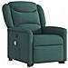 Poltrona Alzapersona Massaggiante Elettrica Verde Scuro Tessuto - Foto miniatura 4