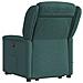 Poltrona Alzapersona Massaggiante Elettrica Verde Scuro Tessuto - Foto miniatura 7