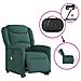Poltrona Alzapersona Massaggiante Elettrica Verde Scuro Tessuto - Foto miniatura 9