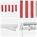 Tenda retrattile manuale con LED a righe rosse e bianche 350x250 cm - Foto miniatura 8
