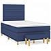 Giroletto a Molle con Materasso Blu 120x190 cm in Tessuto - Foto miniatura 1