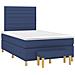 Giroletto a Molle con Materasso Blu 120x190 cm in Tessuto - Foto miniatura 2