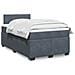 Giroletto a Molle con Materasso Grigio Scuro 120x190 cm Velluto - Foto miniatura 2