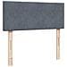 Giroletto a Molle con Materasso Grigio Scuro 120x190 cm Velluto - Foto miniatura 8