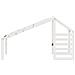 Tetto Per Letto Bambini Bianco 188x82x113cm Legno Massello Pino - Foto miniatura 3
