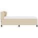 Letto box spring con materasso Crema 100 x 200 cm Tessuto - Foto miniatura 9