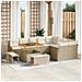 Set Divano da Giardino 12 pcs Beige e Crema 100 x 100 x 71 cm - Foto miniatura 2
