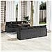 Set Divano da Giardino con archiviazione 9 pcs Nero Poly Rattan - Foto miniatura 2