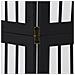Divisorio Ambienti 4 Pannelli Nero Legno Massello di Paulownia - Foto miniatura 7