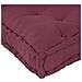 Cuscino per Divano Pallet 3 pcs Bordeaux Tessuto - Foto miniatura 6
