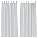 Tende con tende 2 pcs Grigio Chiaro 245x140cm Poliestere - Foto miniatura 1