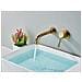 Rubinetto per lavabo da bagno, Blackswan, tipo M165, modello oro lucido, misura 20 cm - Foto miniatura 2