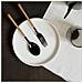 Sushi Anniversary Black&Teak - Set 24 Posate in Acciaio Inox Nero con Guancette Effetto Legno | Servizio Completo per 6 Persone (Forchetta, Coltello, Cucchiaio e Cucchiaino) - Foto miniatura 3