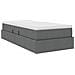 Letto con contenitore e materasso Grigio scuro 100 x 200 cm - Foto miniatura 5