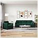 Set di divani 2 pcs Verde Scuro 228 x 78 x 80 cm Velluto - Foto miniatura 3