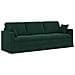 Set di divani 2 pcs Verde Scuro 228 x 78 x 80 cm Velluto - Foto miniatura 5