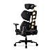 Terminator Elite Gold Sedia da gaming per PC Seduta imbottita Nero, Oro - Foto miniatura 5