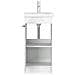 Mobile da bagno con lavabo Bianco Lucido 42 x 40 x 84,5 cm - Foto miniatura 3