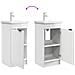 Mobile da bagno con lavabo Bianco Lucido 42 x 40 x 84,5 cm - Foto miniatura 7