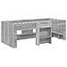 Letto Alto per Bambini 2 pcs Sonoma grigio 90 x 200 cm - Foto miniatura 4