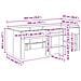 Letto Alto per Bambini 2 pcs Sonoma grigio 90 x 200 cm - Foto miniatura 9
