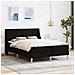 Struttura letto con materasso Nero 120 x 190 cm Poliestere - Foto miniatura 2