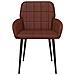 Sedie da pranzo 4 pcs Similpelle Marrone Lucido 57 x 50 x 85 cm - Foto miniatura 3