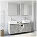Set di Armadi da Bagno 5 pcs Grigio Cemento - Foto miniatura 4
