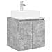 Set di Armadi da Bagno 5 pcs Grigio Cemento - Foto miniatura 5