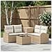 Set di divani 6 pz Beige e Bianco Crema - Foto miniatura 8