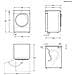 Series 7000 TR7HG18C asciugatrice Libera installazione Caricamento frontale 8 kg Bianco - Foto miniatura 2