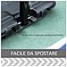 Canestro Da Basket Altezza Regolabile In Acciaio Con Base 112×72cm×2.45-3.05m - Foto miniatura 3