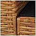 Divano a 2 Posti con Cuscini Marrone in Rattan Naturale 155 x 78 x 66 cm - Foto miniatura 2