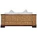 Divano a 2 Posti con Cuscini Marrone in Rattan Naturale 155 x 78 x 66 cm - Foto miniatura 5