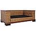Divano a 2 Posti con Cuscini Marrone in Rattan Naturale 155 x 78 x 66 cm - Foto miniatura 6