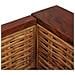 Divano a 2 Posti con Cuscini Marrone in Rattan Naturale 155 x 78 x 66 cm - Foto miniatura 7