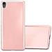 Custodia Compatibile Con Sony Xperia Xa In Oro Rosa Metallico - Coperchio Protettivo In Silicone Tpu Flessibile - Foto miniatura 4