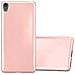 Custodia Compatibile Con Sony Xperia Xa In Oro Rosa Metallico - Coperchio Protettivo In Silicone Tpu Flessibile - Foto miniatura 1