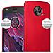 Custodia Compatibile Con Motorola Moto Z In Rosso Metallico - Coperchio Protettivo In Silicone Tpu Flessibile - Foto miniatura 2