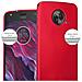 Custodia Compatibile Con Motorola Moto Z In Rosso Metallico - Coperchio Protettivo In Silicone Tpu Flessibile - Foto miniatura 7