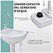 Lavabo Portatile Da Campeggio Con 2 Ruote, Maniglia, Serbatoio Acqua 17l E Serbatoio Sapone 3.5l - Foto miniatura 2
