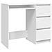 Scrivania Bianca 90x45x76 cm in Legno Multistrato - Foto miniatura 1