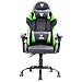 SEDIA GAMING RHOMBUS PF10 - PVC, Doppio Cuscino, Schienale Reclinabile, Nero Verde (ITCGPF10BG) - Foto miniatura 2