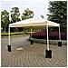 Set Di 4 Gazebo Leg Pesi Borse Gazebo Sabbia Borse Per Lancoraggio Gazebo Tende Parasole V7059-1 (nero)  - Foto miniatura 4