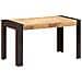 Tavolo Da Pranzo 140x70x76 Cm In Legno Massello Di Mango Grezzo - Foto miniatura 7